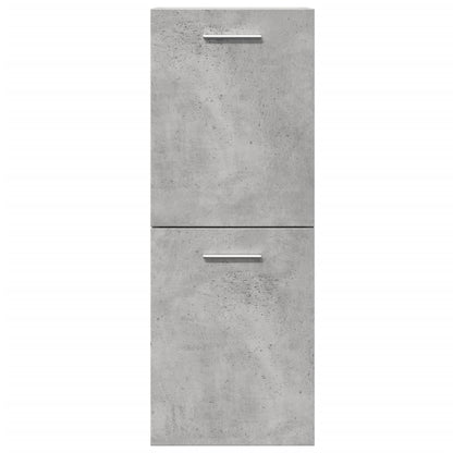Mobile Pensile da Bagno Grigio Cemento 30x30x80cm in Truciolato