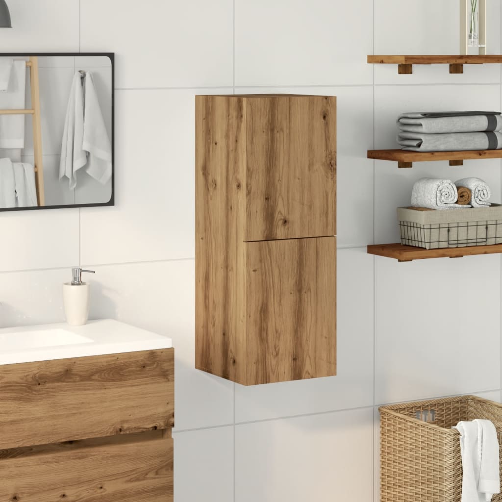 Mobile Pensile Bagno Rovere Artigianale 30x30x80cm Truciolato