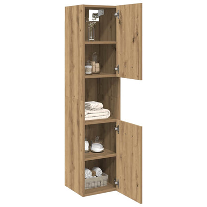 Mobile Pensile Bagno Rovere Artigianale 30x30x130cm Truciolato