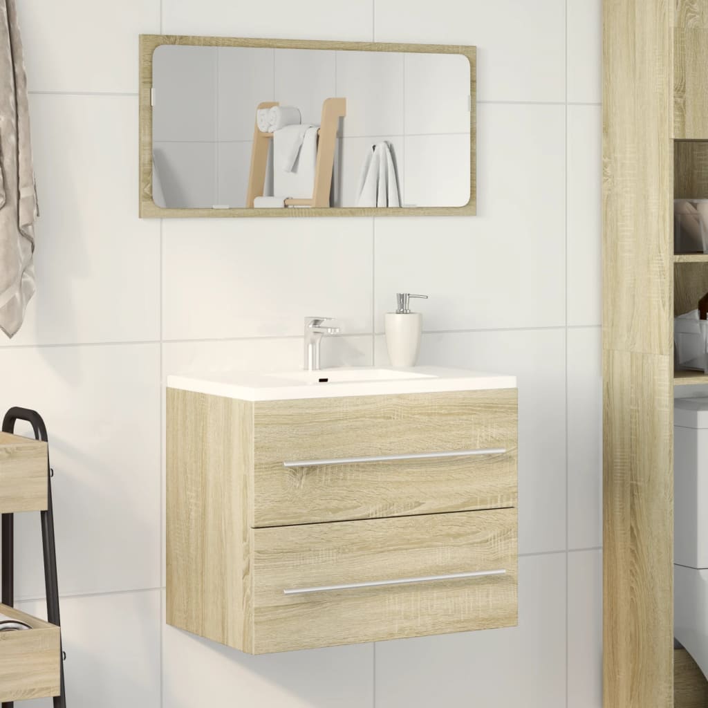 Mobile Lavabo Rovere Sonoma 60x38,5x48 cm in Legno Multistrato