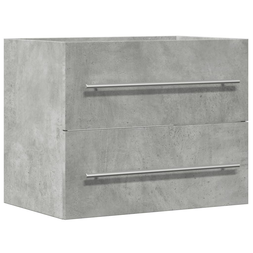Mobile Lavabo Grigio Cemento 60x38,5x48 cm in Legno Multistrato