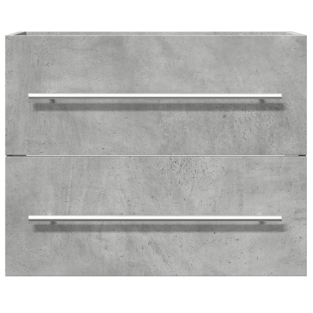 Mobile Lavabo Grigio Cemento 60x38,5x48 cm in Legno Multistrato