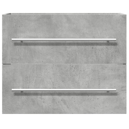 Mobile Lavabo Grigio Cemento 60x38,5x48 cm in Legno Multistrato