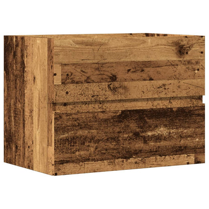 Mobile da Bagno Legno Antico 60x38,5x45 cm in Truciolato