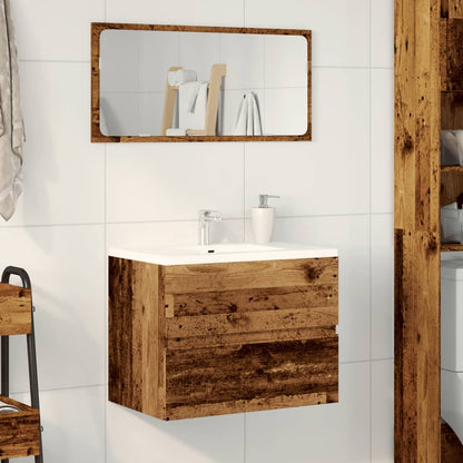 Mobile da Bagno Legno Antico 60x38,5x45 cm in Truciolato