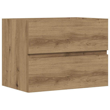 Mobiletto da Bagno Rovere Artigianale 60x38,5x45 cm Truciolato