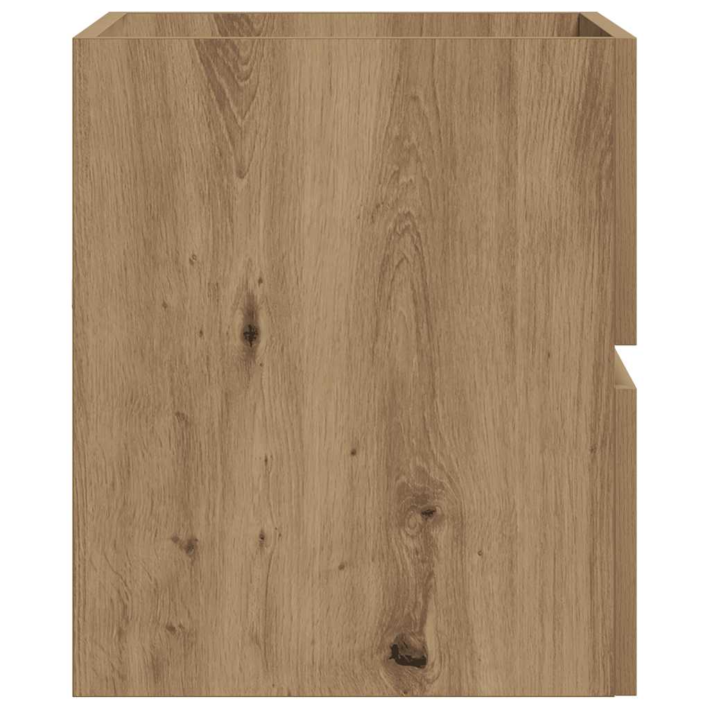 Mobiletto da Bagno Rovere Artigianale 60x38,5x45 cm Truciolato