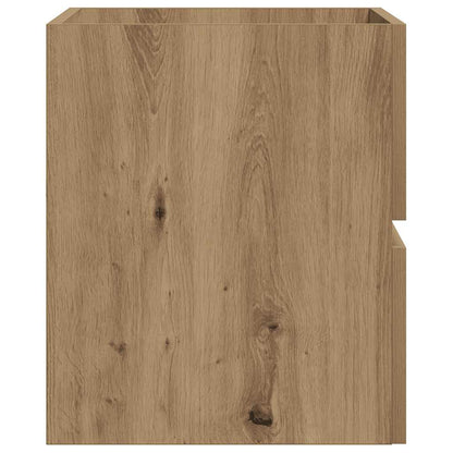 Mobiletto da Bagno Rovere Artigianale 60x38,5x45 cm Truciolato