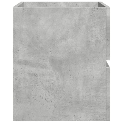 Mobile Lavabo Grigio Cemento 90x38,5x45 cm in Legno Multistrato