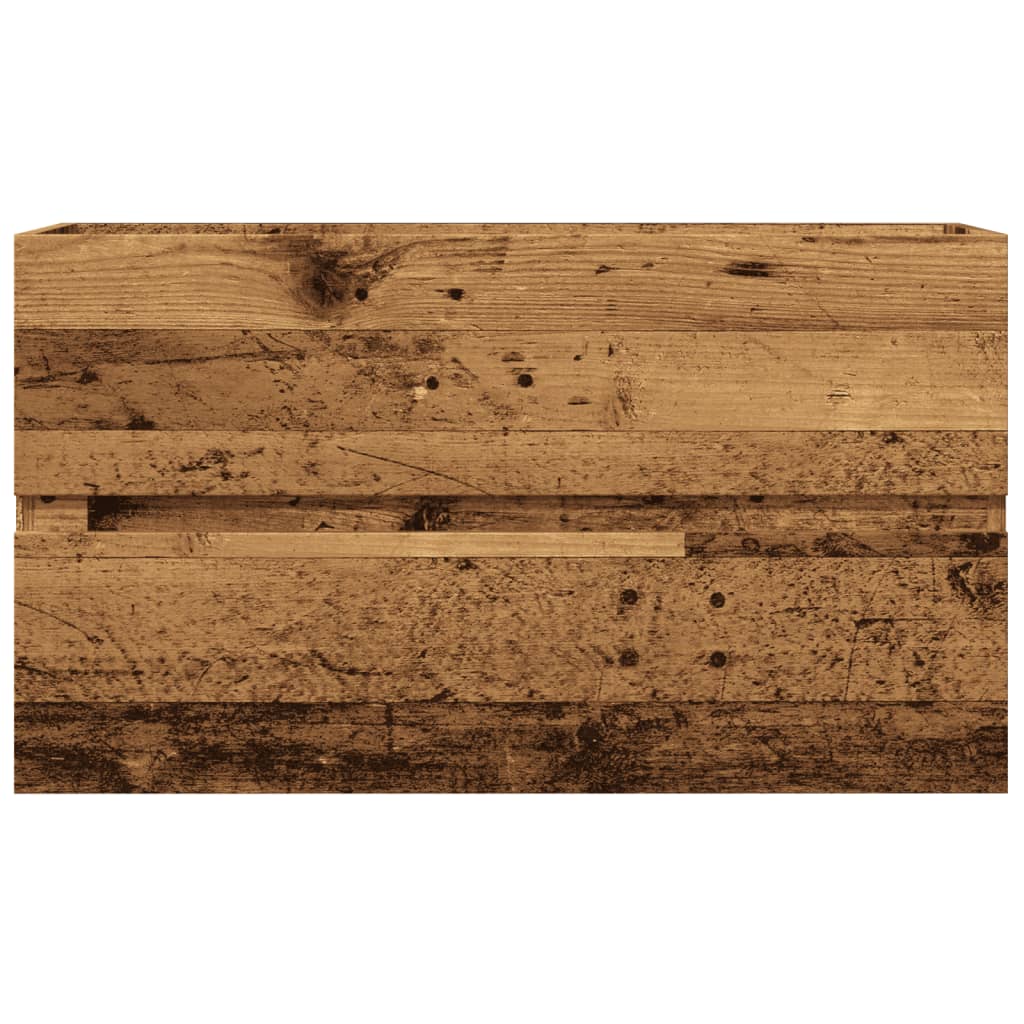 Mobile Lavabo Legno Antico 90x38,5x45 cm in Truciolato