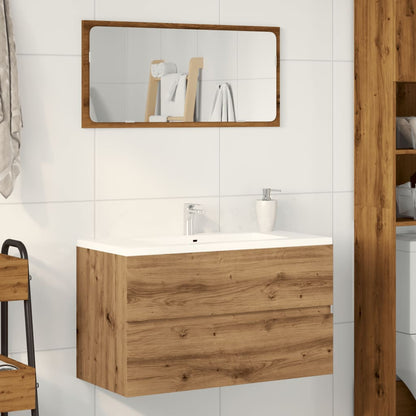 Mobile Lavabo Rovere Artigianale 90x38,5x45 cm in Truciolato