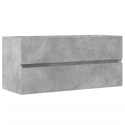 Mobile Lavabo Grigio Cemento 100x38,5x45cm in Legno Multistrato