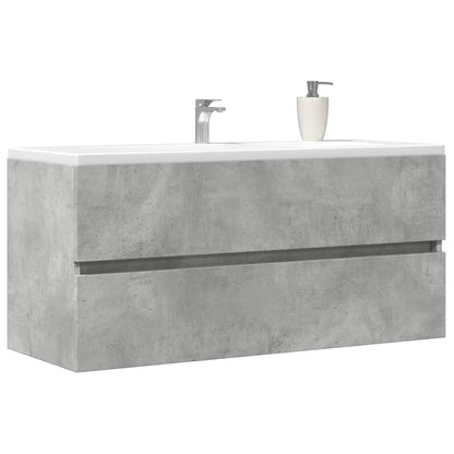 Mobile Lavabo Grigio Cemento 100x38,5x45cm in Legno Multistrato