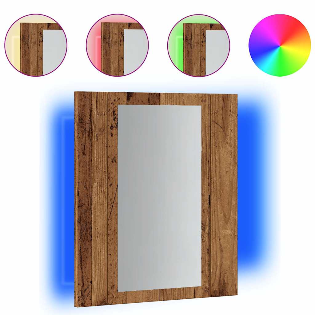 Mobile da Bagno Legno Antico 40x12x45cm in Legno Multistrato