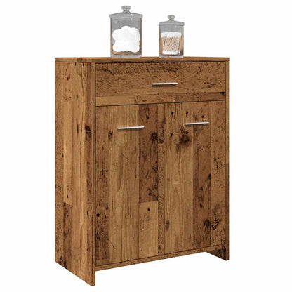 Mobile da Bagno Legno Antico 60x33x80 cm in Legno tecnico