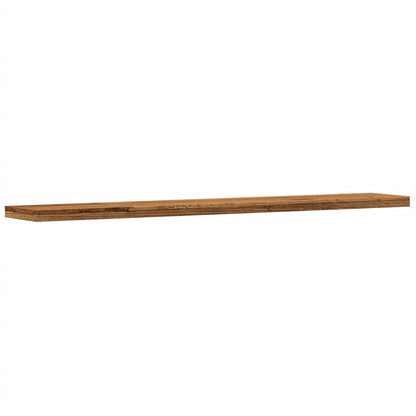 Ripiani Libreria 4 pz Legno Vecchio 60x10x1,5 cm in Truciolato