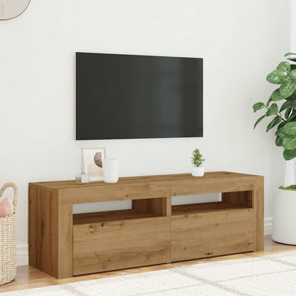Mobile Porta TV con LED Artigianale 120x35x40 cm Multistrato