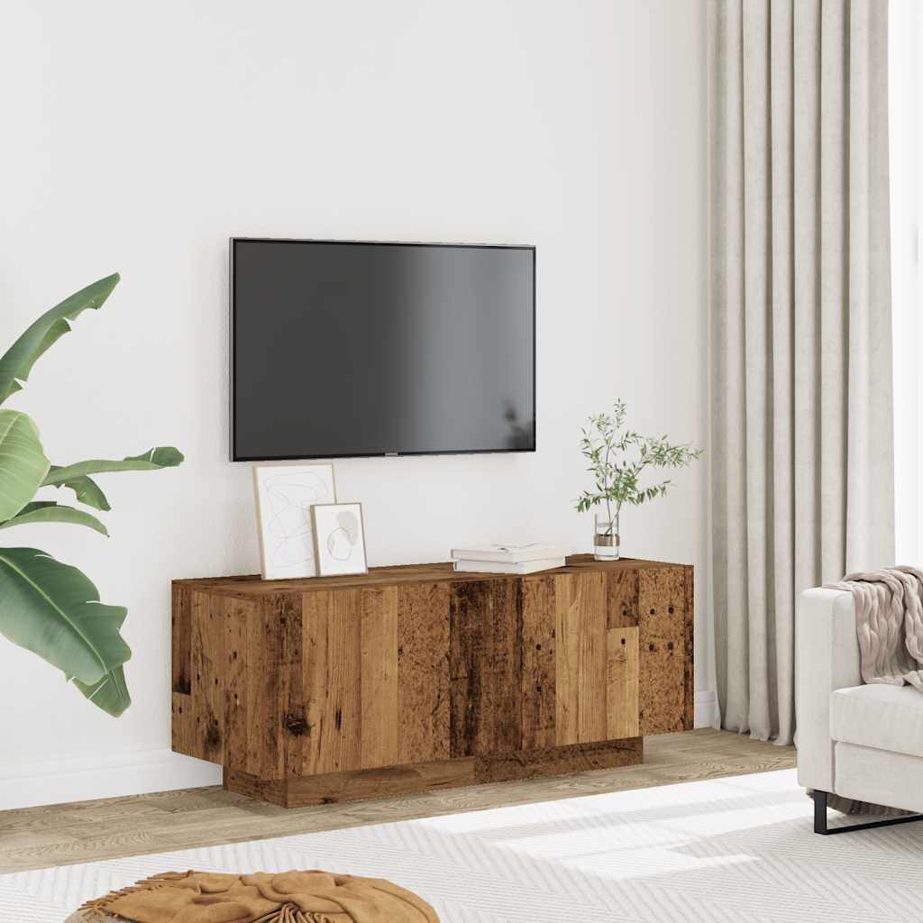 Mobile Porta TV Legno Vecchio 100x35x40 cm in Legno Multistrato