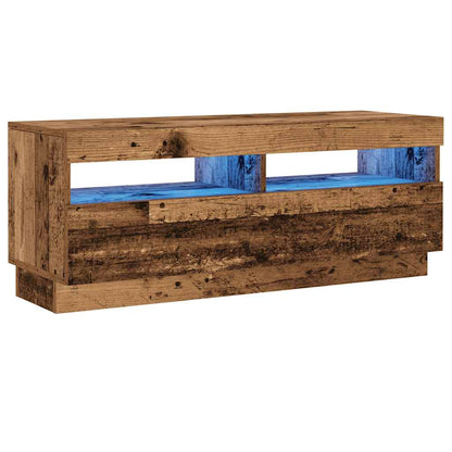 Mobile Porta TV con LED Legno Antico 100x35x40 cm Truciolato