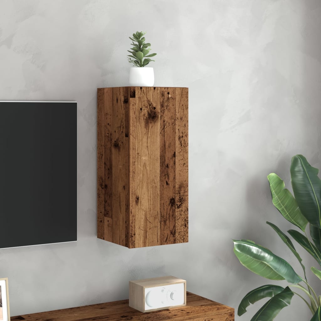 Mobile TV Legno Antico 30,5x30x60 cm in Legno Multistrato