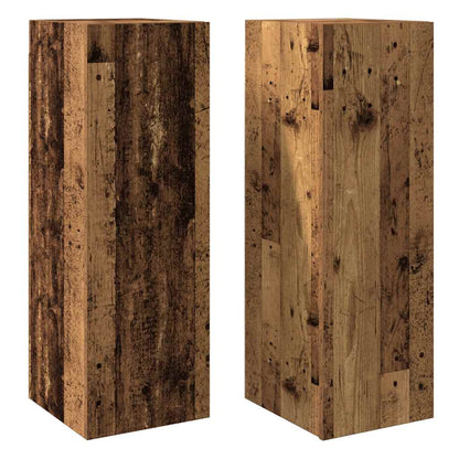 Mobili TV 2 pz Legno Antico 30,5x30x90 cm in Legno Multistrato