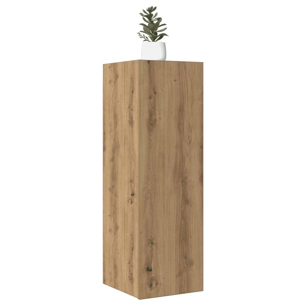 Mobili TV 2 pz Artigianale 30,5x30x90 cm Legno Multistrato