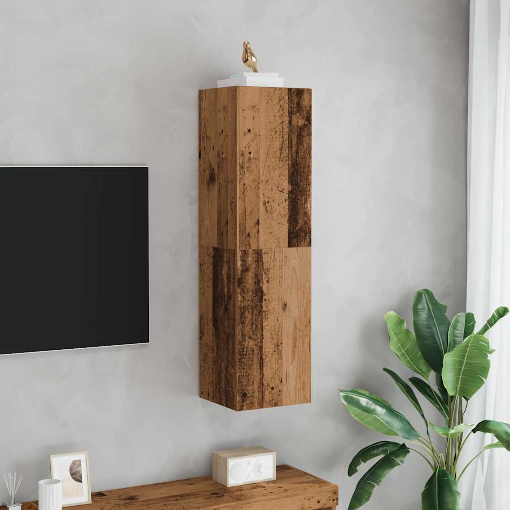 Mobile Porta TV Legno Antico 30,5x30x110 cm Legno Multistrato