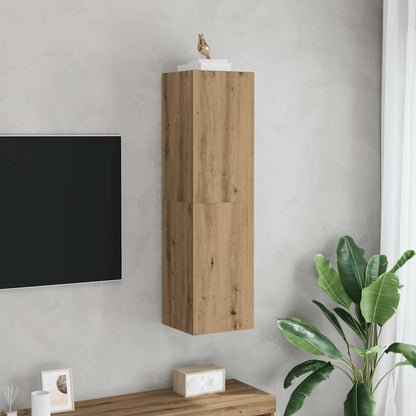Mobile TV Rovere Artigianale 30,5x30x110cm in Legno Multistrato
