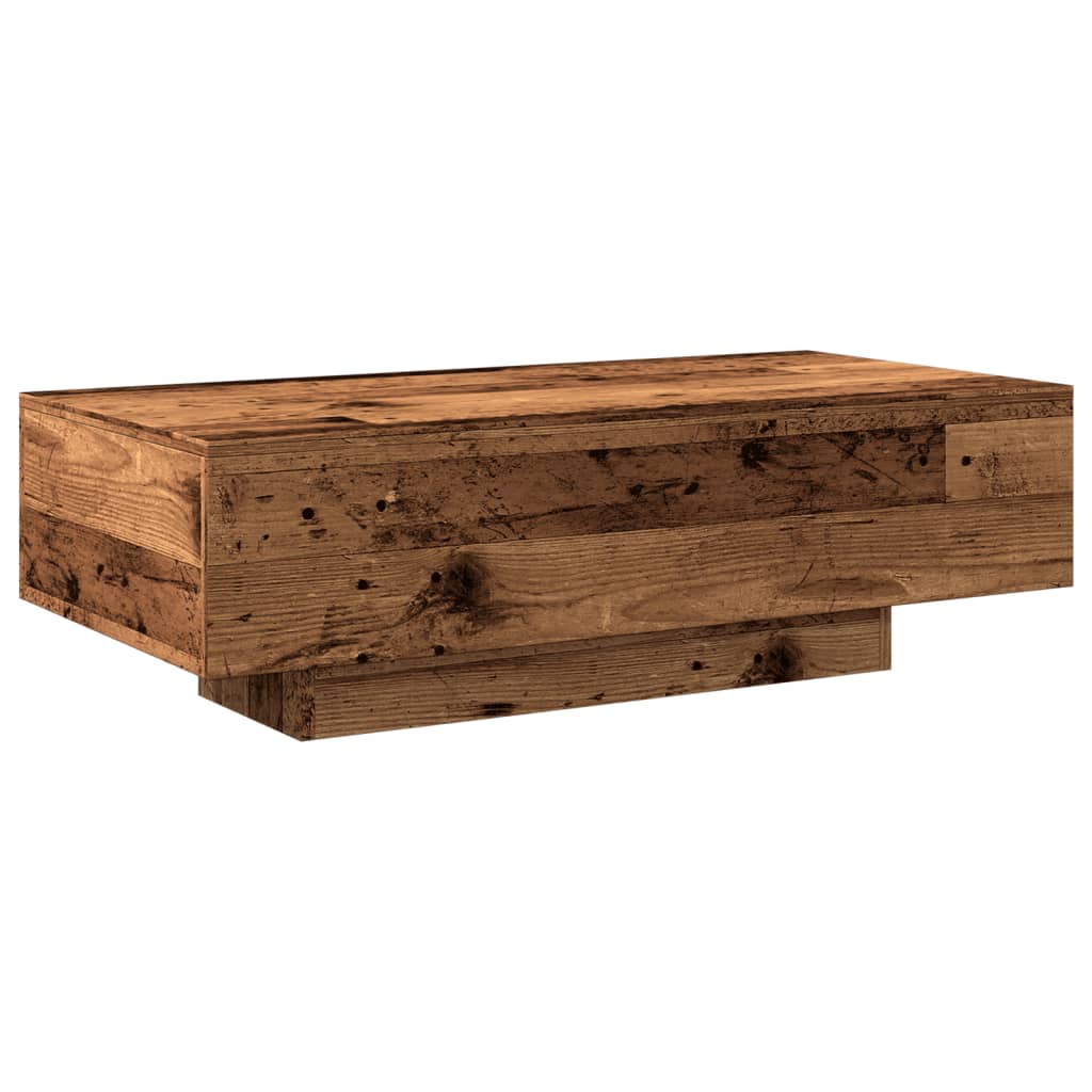 Tavolino Salotto Legno Antico 100x49,5x31 cm Legno Multistrato