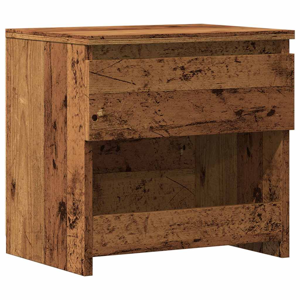 Comodino Legno Antico 40x30x39 cm in Legno Multistrato