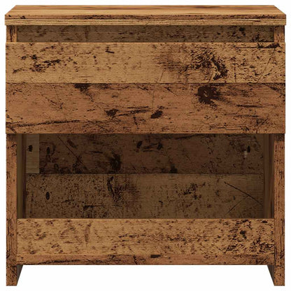 Comodini 2 pz Legno Antico 40x30x39 cm in Legno Multistrato