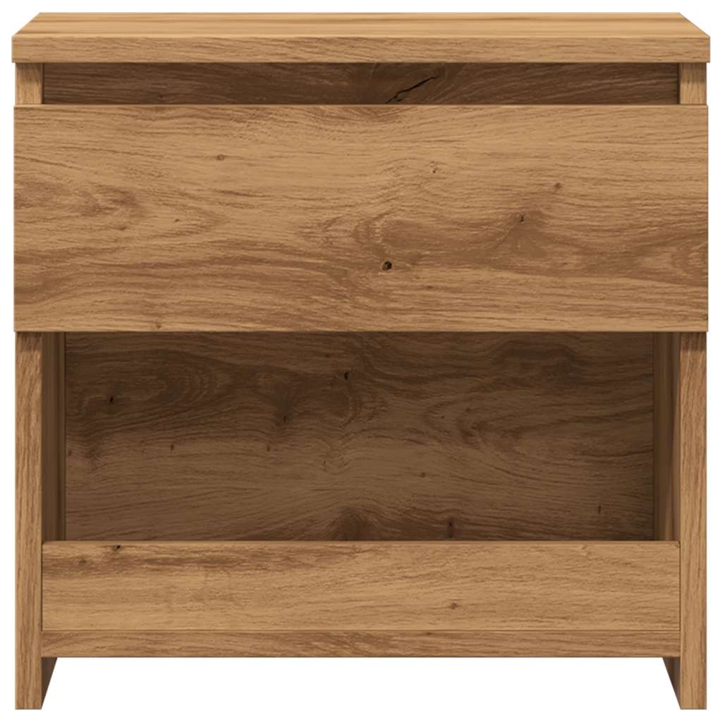 Comodino Rovere Artigianale 40x30x39 cm in Legno Multistrato
