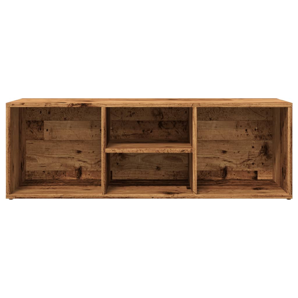 Panchina con Scarpiera Legno Antico 105x35x35 cm in Truciolato