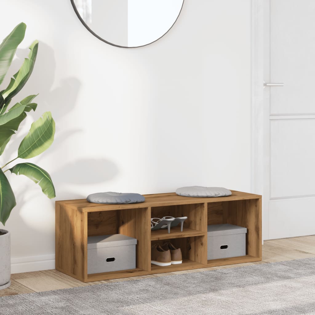 Scarpiera Rovere Artigianale 105x35x35 cm in Legno Multistrato