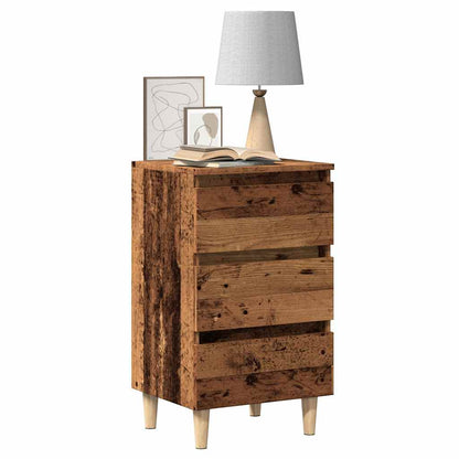 Comodino Legno Vecchio 40x35x69 cm in Legno Multistrato