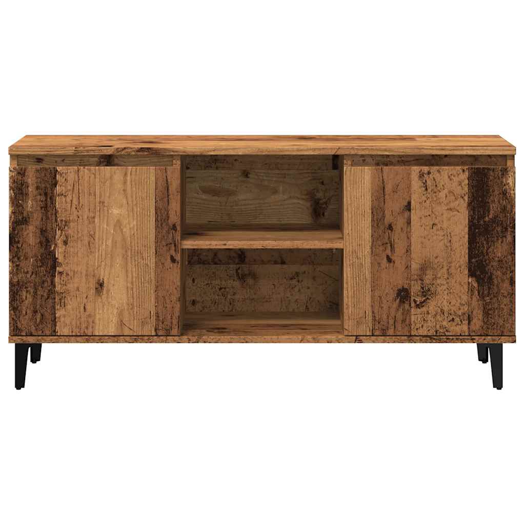 Mobile Porta TV Legno Antico 102x35x50 cm in Legno Multistrato