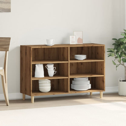 Credenza Rovere Artigianale 103,5x35x70 cm in Truciolato