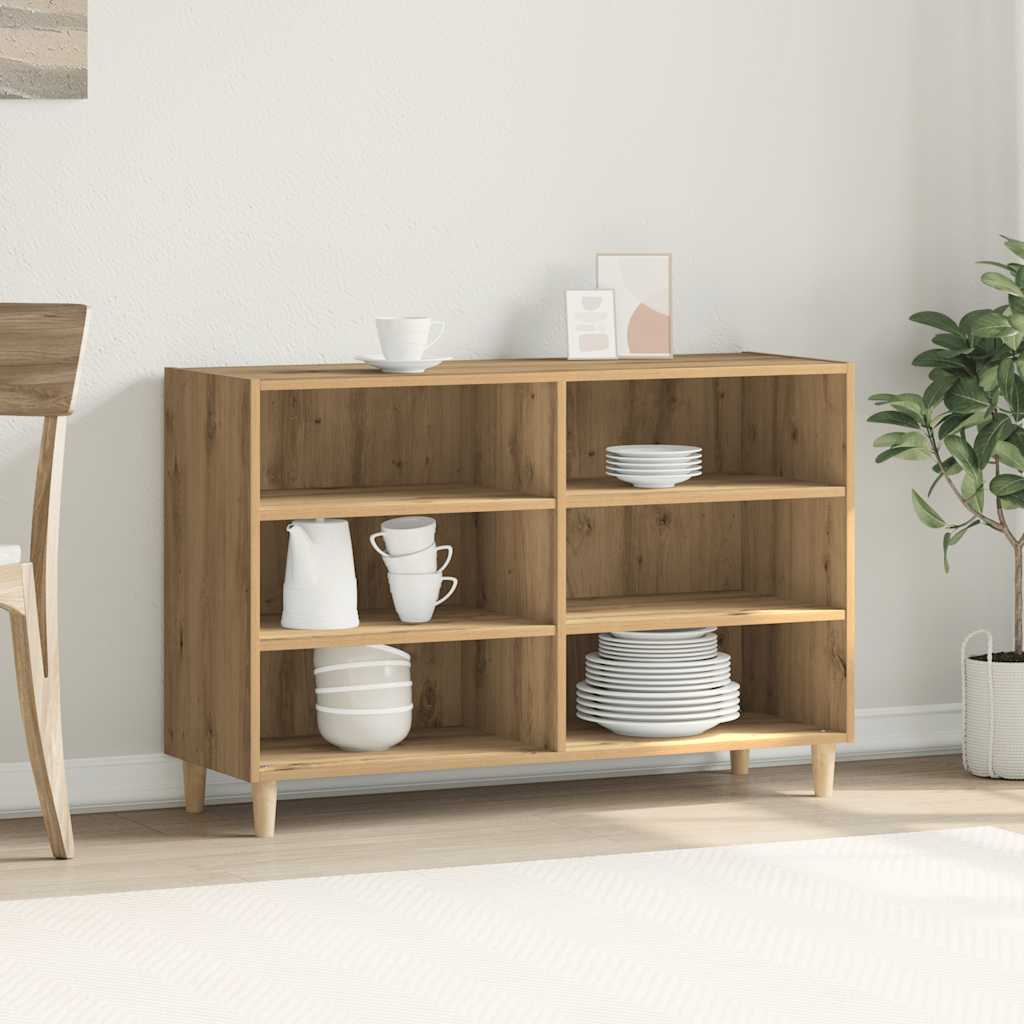 Credenza Rovere Artigianale 103,5x35x70 cm in Truciolato