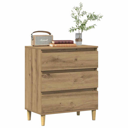 Credenza Rovere Artigianale 60x35x70 cm in Legno Multistrato