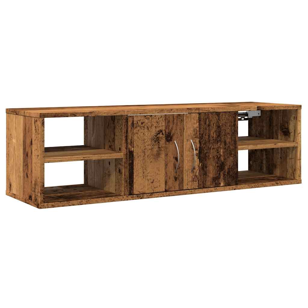 Armadietto a Muro Legno Vecchio 101x30x29 cm in Truciolato