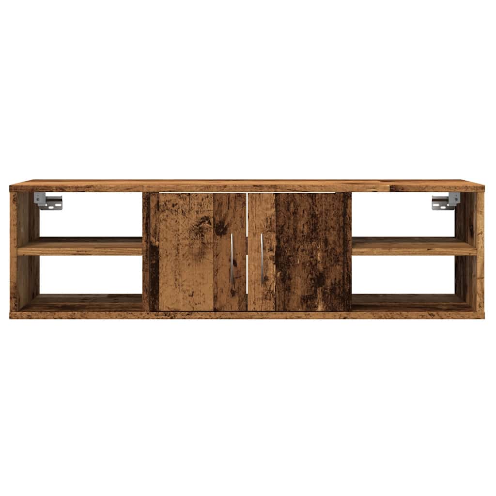Armadietto a Muro Legno Vecchio 101x30x29 cm in Truciolato