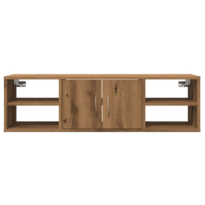 Armadietto a Muro Rovere Artigianale 101x30x29 cm in Truciolato