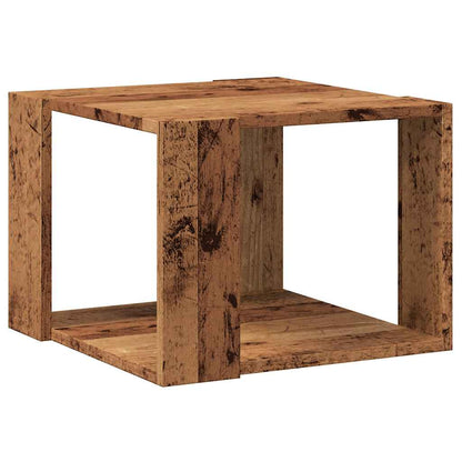 Tavolino da Salotto Legno Vecchio 40x40x30 cm Legno Multistrato