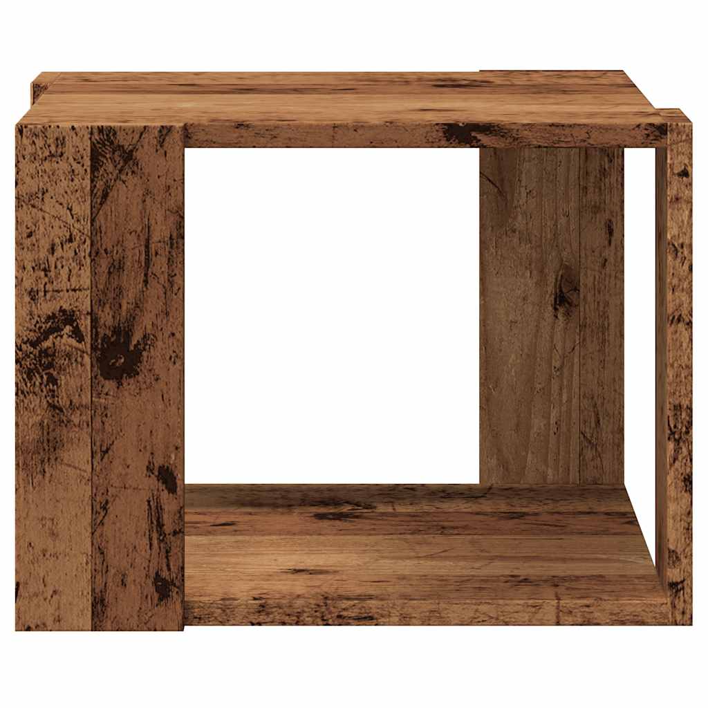 Tavolino da Salotto Legno Vecchio 40x40x30 cm Legno Multistrato