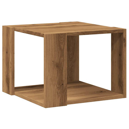 Tavolino Salotto Rovere Artigianale 40x40x30 cm in Truciolato
