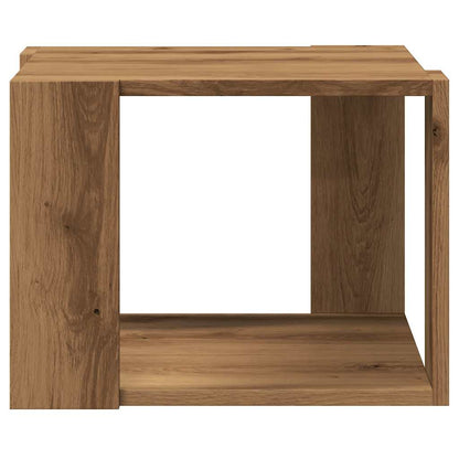 Tavolino Salotto Rovere Artigianale 40x40x30 cm in Truciolato