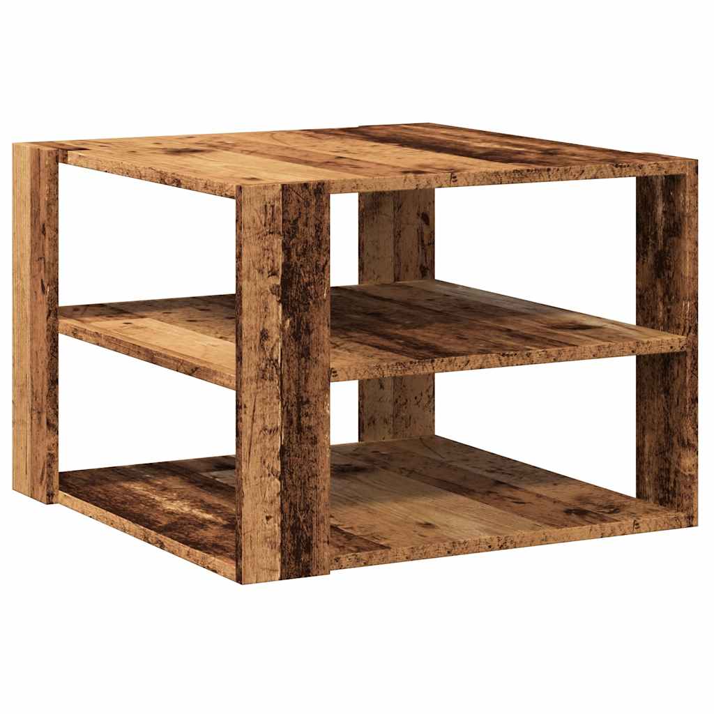 Tavolino da Salotto Legno Vecchio 58x58x40 cm Legno Multistrato