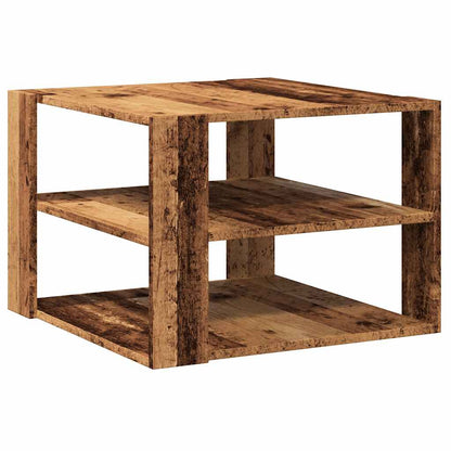 Tavolino da Salotto Legno Vecchio 58x58x40 cm Legno Multistrato