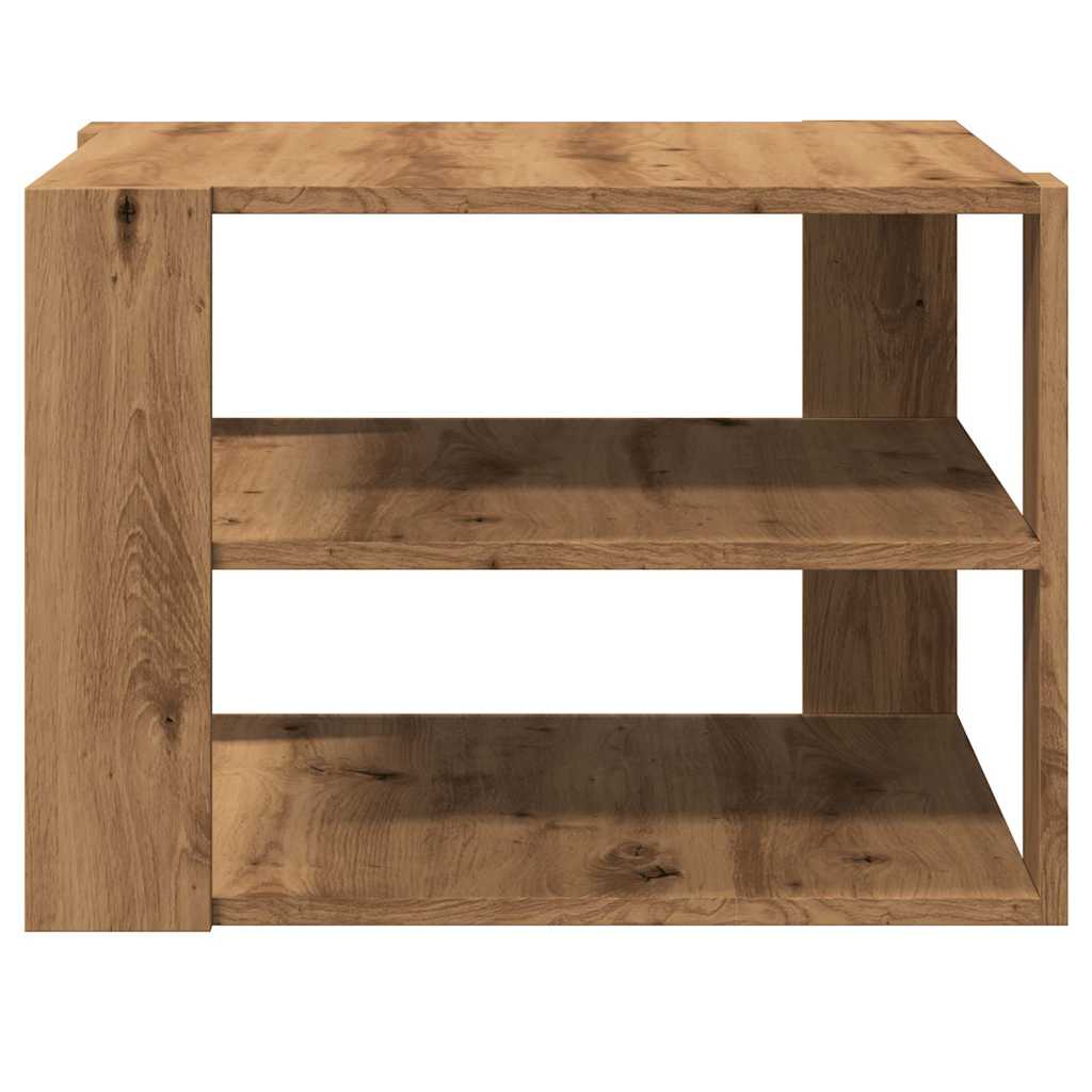 Tavolino Salotto Rovere Artigianale 58x58x40 cm in Truciolato