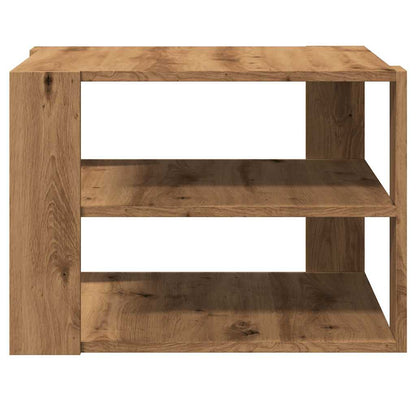 Tavolino Salotto Rovere Artigianale 58x58x40 cm in Truciolato